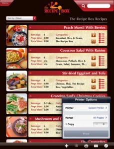 my recipes app for ipad