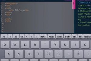 L2Code HTML for iPad