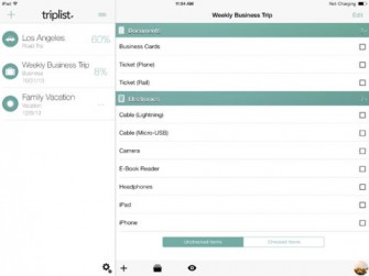 TripList PRO for iPad