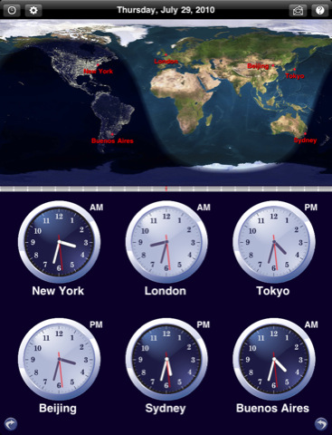 World Clock For Ipadipad App Finders, Clocks Around The World App