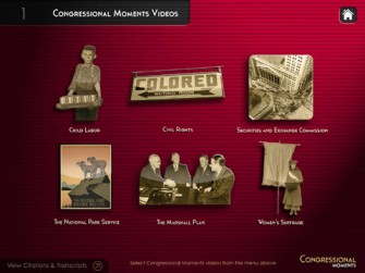 Congressional Moments for iPad