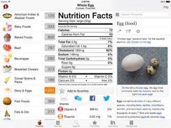 Foodle – Nutrition Facts for iPad
