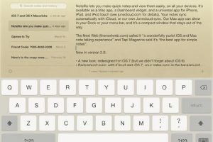Notefile for iPad