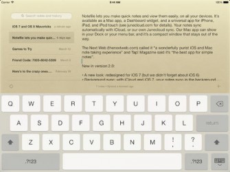 Notefile for iPad