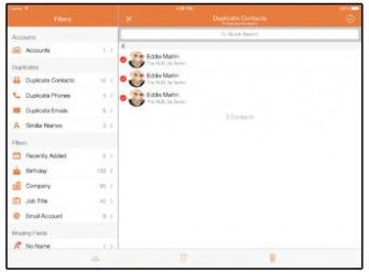 Cleaner Pro for iPad: Remove Duplicate Contacts
