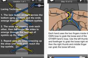 Ian’s Laces HD for iOS – How to Tie & Lace shoes