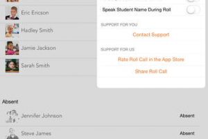 Roll Call iPad App for Teachers